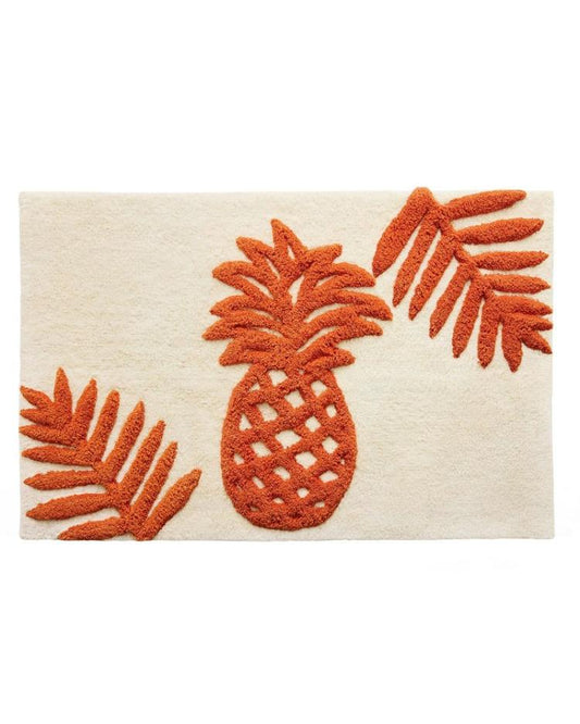 Beach & Home Bath | Tommy Bahama Batik Pineapple Bath Rug Orange