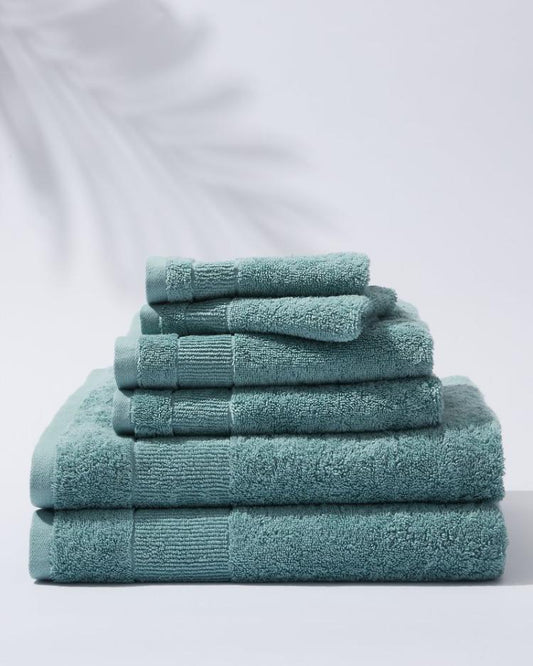 Beach & Home Bath | Tommy Bahama Island Retreat 6-Piece Bath Towel Set Dark Blue Lagoon