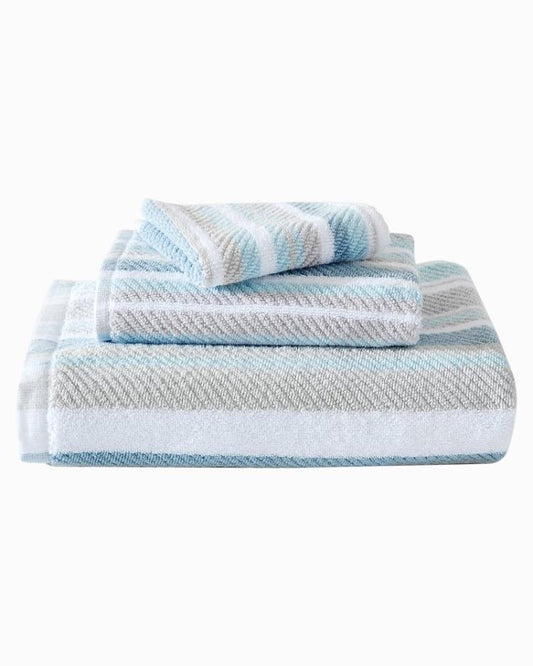 Beach & Home Bath | Tommy Bahama Ocean Bay 3-Piece Towel Set Blue/grey