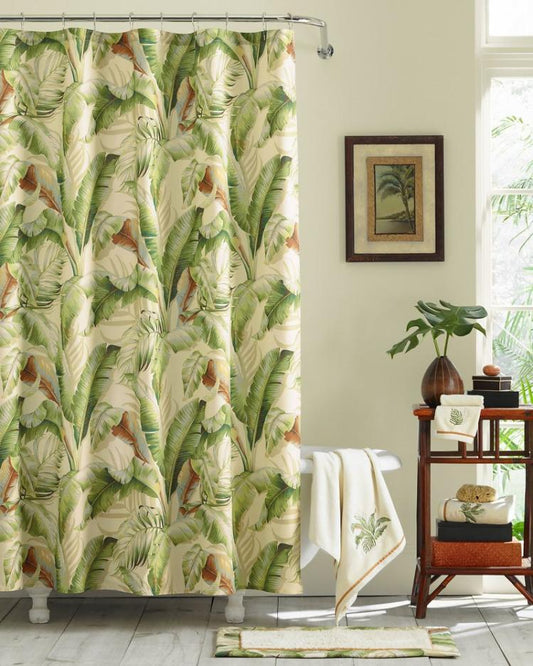 Beach & Home Bath | Tommy Bahama Palmiers Shower Curtain Green