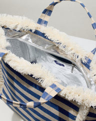 Beach & Home Beach Bags | Tommy Bahama Canvas Cooler Tote Blue Stripe