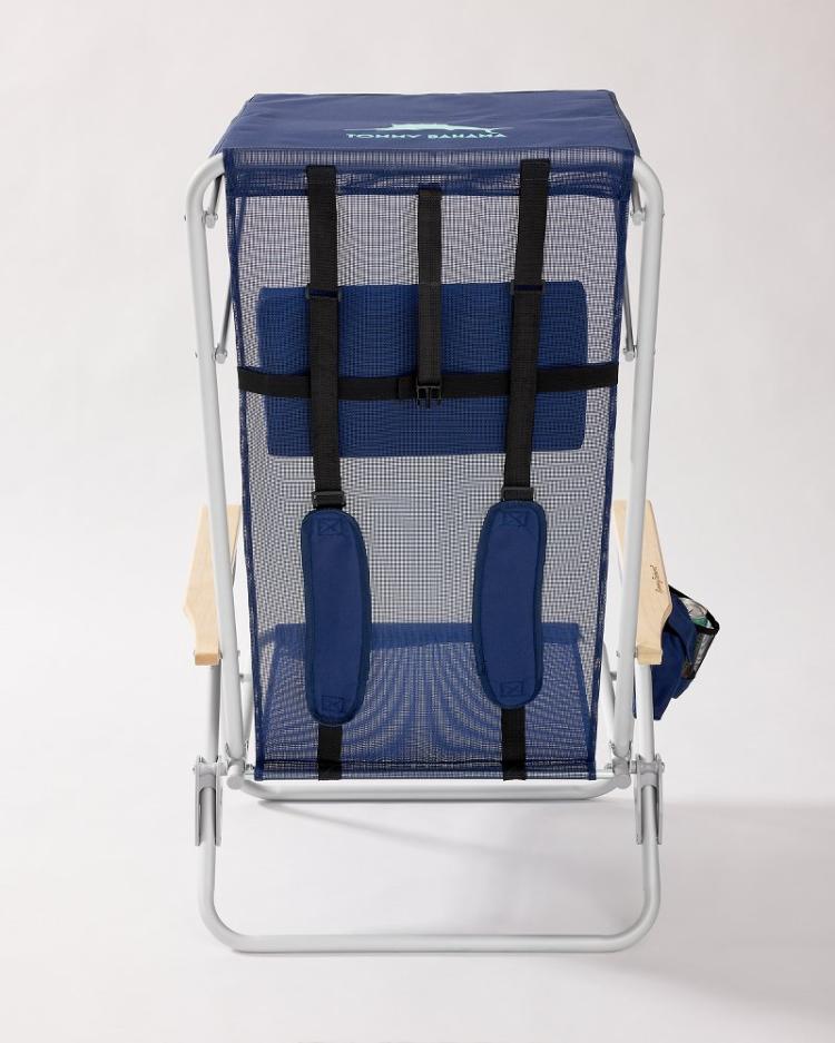 Beach & Home Beach Chairs | Tommy Bahama Tommy Bahama Mesh Beach Chair With Shade Navy