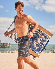 Beach & Home Beach Chairs | Tommy Bahama Tommy Bahama Orchid Turtle Highboy Chair Navy