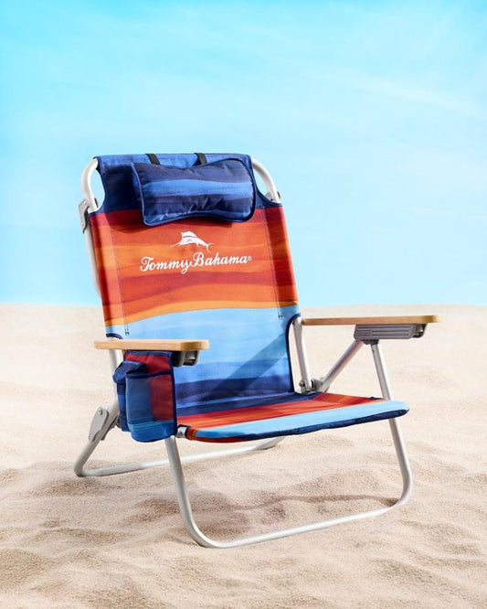 Beach & Home Beach Chairs | Tommy Bahama Tommy Bahama Sunset Stripe Deluxe Backpack Beach Chair Multicolor