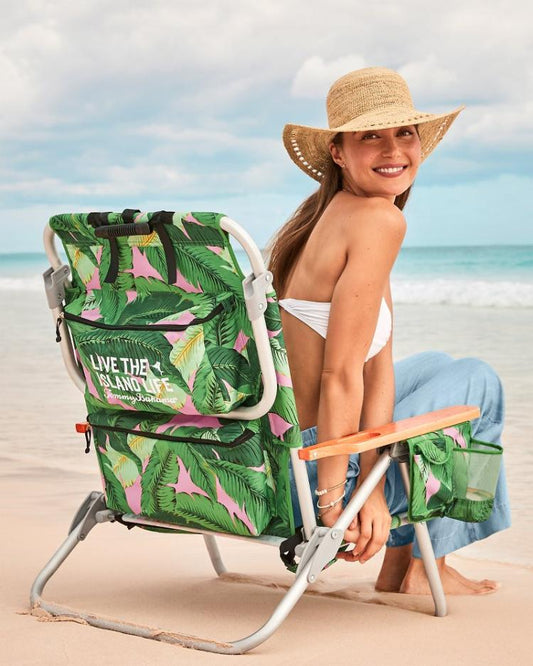 Beach & Home Beach Chairs | Tommy Bahama Tommy Bahama Swaying Fronds Deluxe Backpack Beach Chair Multicolor