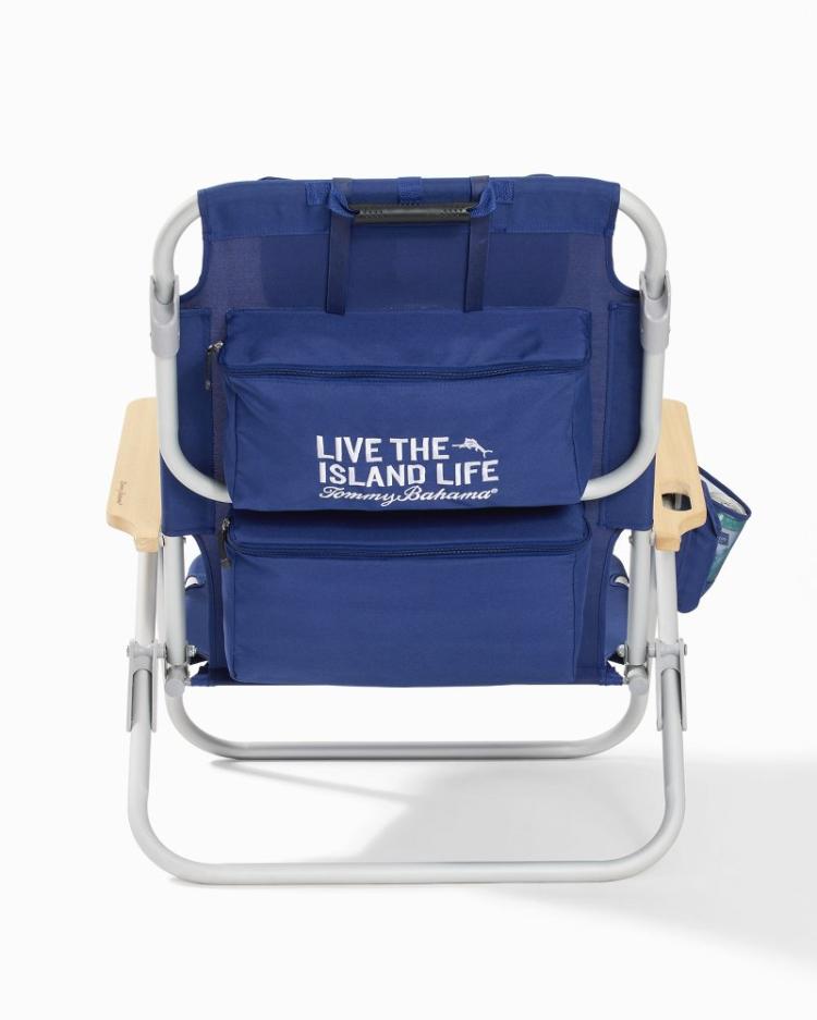 Beach & Home Beach Chairs | Tommy Bahama Tommy Bahama Wavy Marlin Deluxe Backpack Beach Chair Navy
