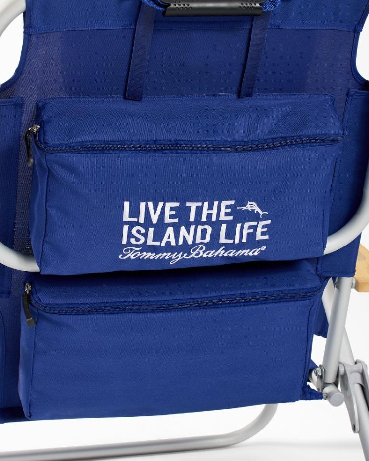 Beach & Home Beach Chairs | Tommy Bahama Tommy Bahama Wavy Marlin Deluxe Backpack Beach Chair Navy