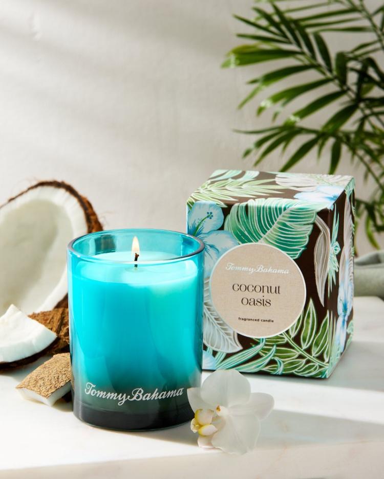 Beach & Home Candles & Diffusers | Tommy Bahama Coconut Oasis 7.5-oz. Boxed Poured Candle Coconut Oasis