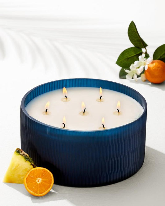 Beach & Home Candles & Diffusers | Tommy Bahama Island Blend 57-oz. Cut Glass 7-Wick Candle Island Blend