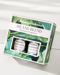 Beach & Home Candles & Diffusers | Tommy Bahama Island Blend Ceramic Pineapple Diffuser Oil Refill Set Island Blend