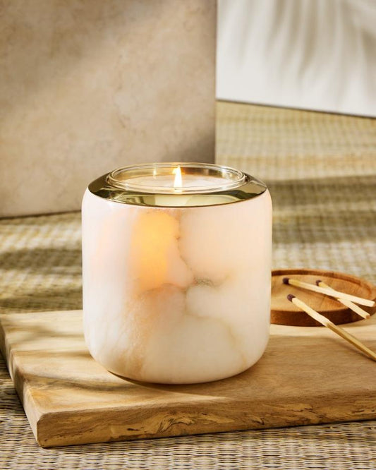 Beach & Home Candles & Diffusers | Tommy Bahama Island Glow Luminary Vessel Natural/gold