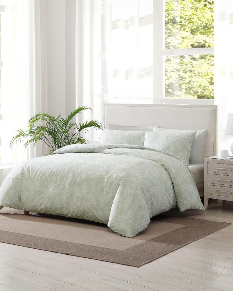 Beach & Home Comforters & Duvets | Tommy Bahama Art Of Palms 3-Piece Full/Queen Comforter Set Green