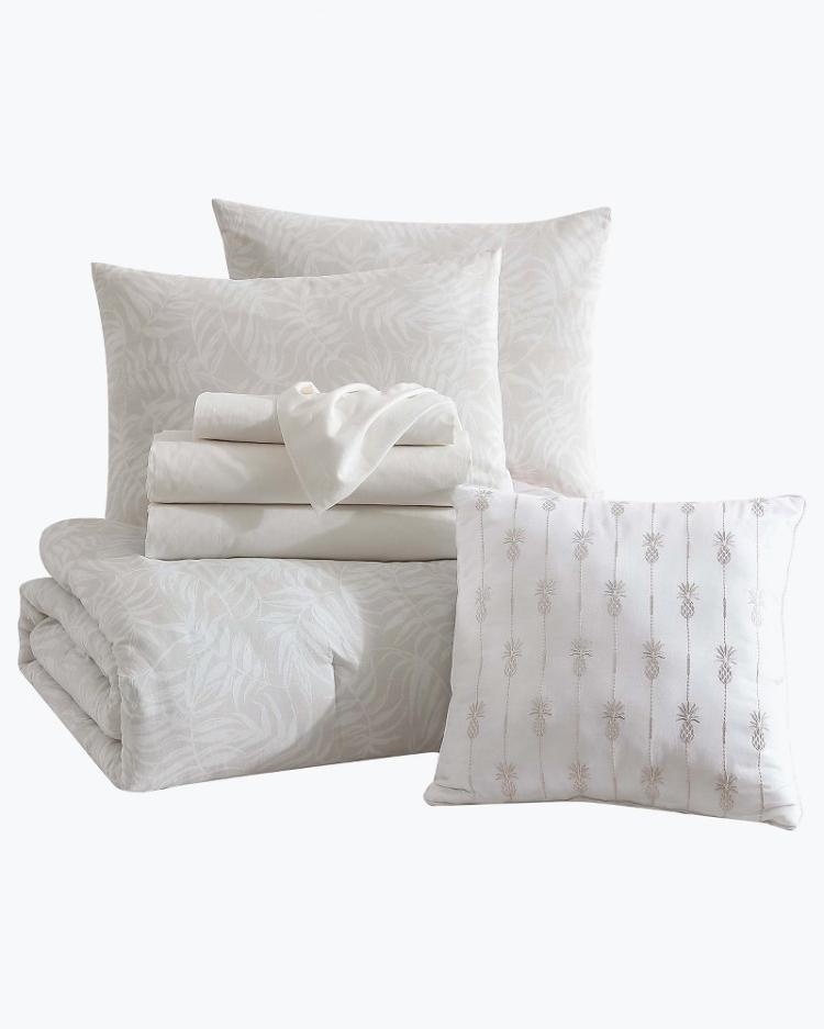 Beach & Home Comforters & Duvets | Tommy Bahama Art Of Palms 8-Piece King Bed Set Beige