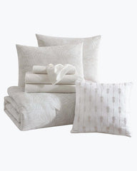 Beach & Home Comforters & Duvets | Tommy Bahama Art Of Palms 8-Piece Queen Bed Set Beige