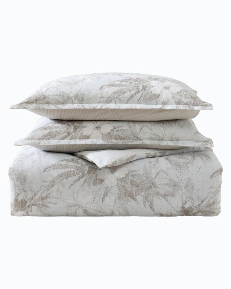 Beach & Home Comforters & Duvets | Tommy Bahama Beachway Blooms 3-Piece Full/Queen Comforter Set Grey