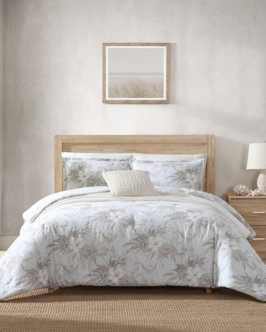Beach & Home Comforters & Duvets | Tommy Bahama Beachway Blooms 3-Piece Full/Queen Comforter Set Grey