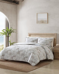Beach & Home Comforters & Duvets | Tommy Bahama Beachway Blooms 3-Piece Full/Queen Comforter Set Grey
