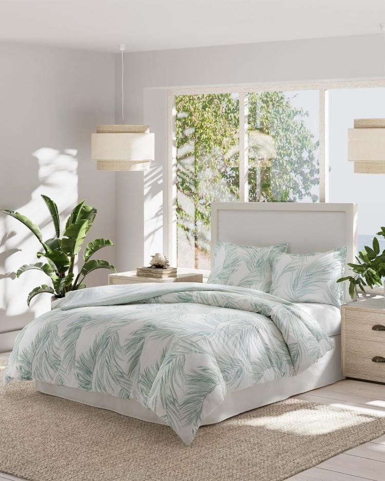 Beach & Home Comforters & Duvets | Tommy Bahama Canyon Palms 5-Piece Full/Queen Comforter Set Green