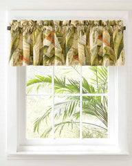 Beach & Home Comforters & Duvets | Tommy Bahama Palmiers Window Valance Green