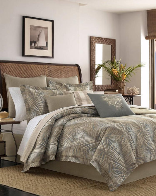 Beach & Home Comforters & Duvets | Tommy Bahama Raffia Palms California King Comforter Set Grey