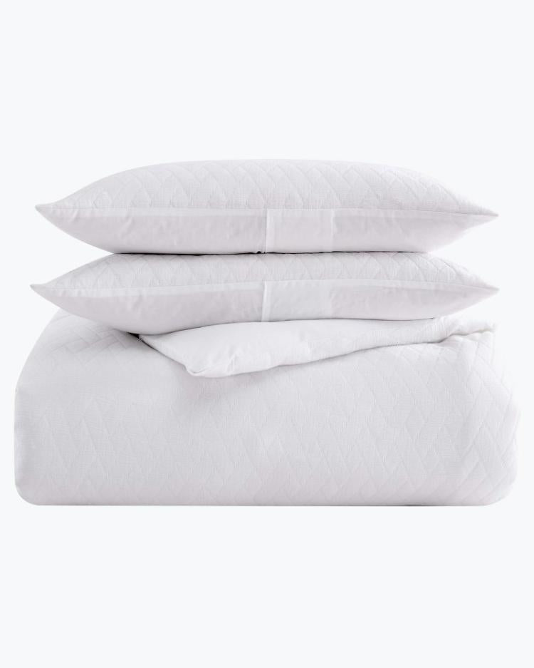 Beach & Home Comforters & Duvets | Tommy Bahama Wicker Woven 3-Piece Full/Queen Comforter Set White