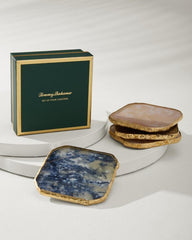 Beach & Home Drinkware & Bar | Tommy Bahama Agate Coasters — Set Of 4 Multicolor
