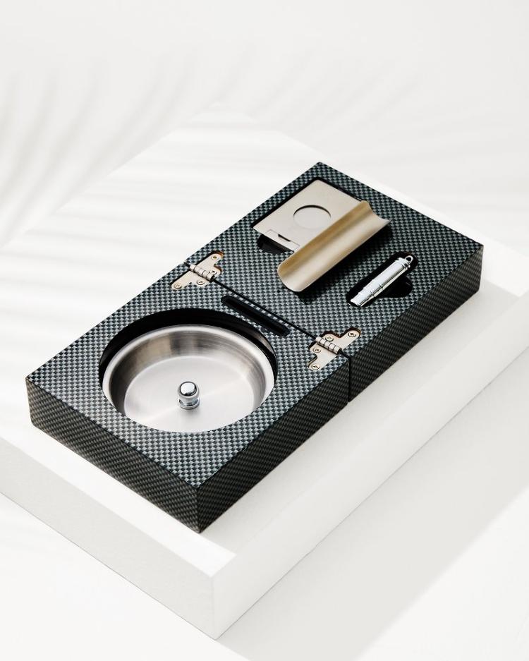 Beach & Home Drinkware & Bar | Tommy Bahama Cigar Accessories & Folding Ashtray Set Black