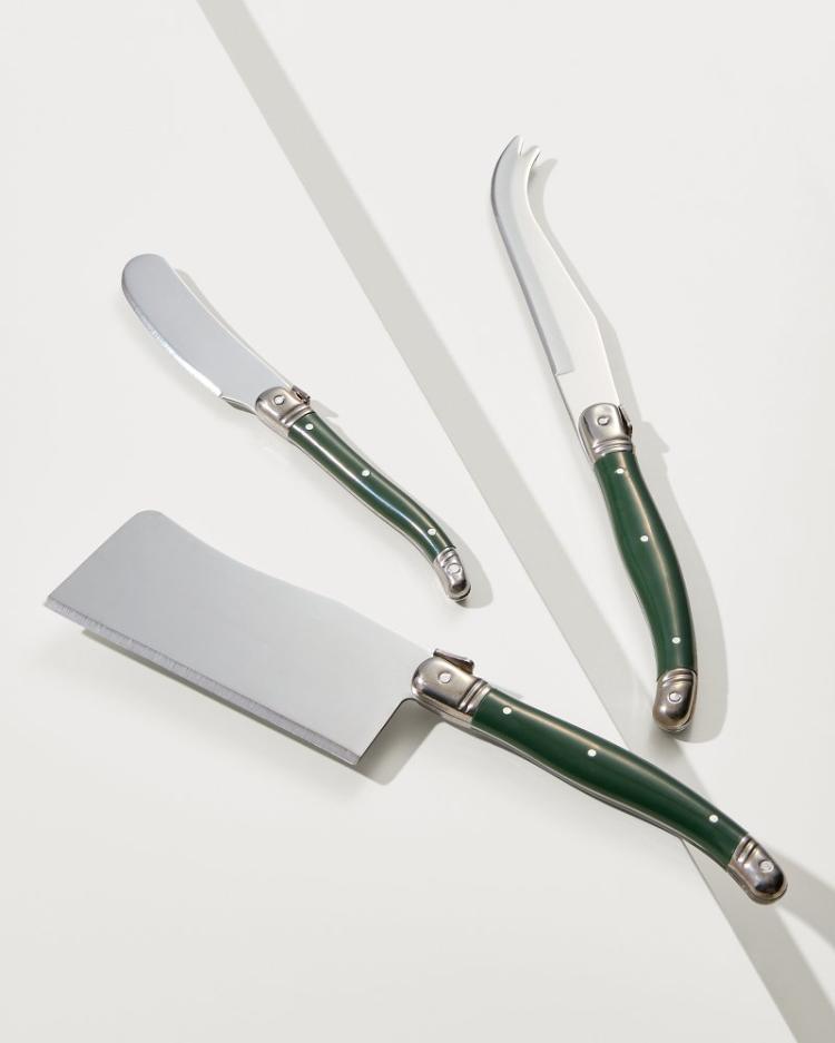Beach & Home Drinkware & Bar | Tommy Bahama Fa-La-La Charcuterie Knives Set Green