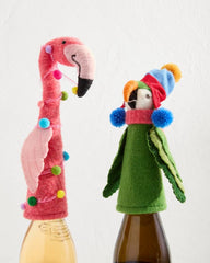 Beach & Home Drinkware & Bar | Tommy Bahama Flamingo & Parrot Bottle Topper Set Multicolor