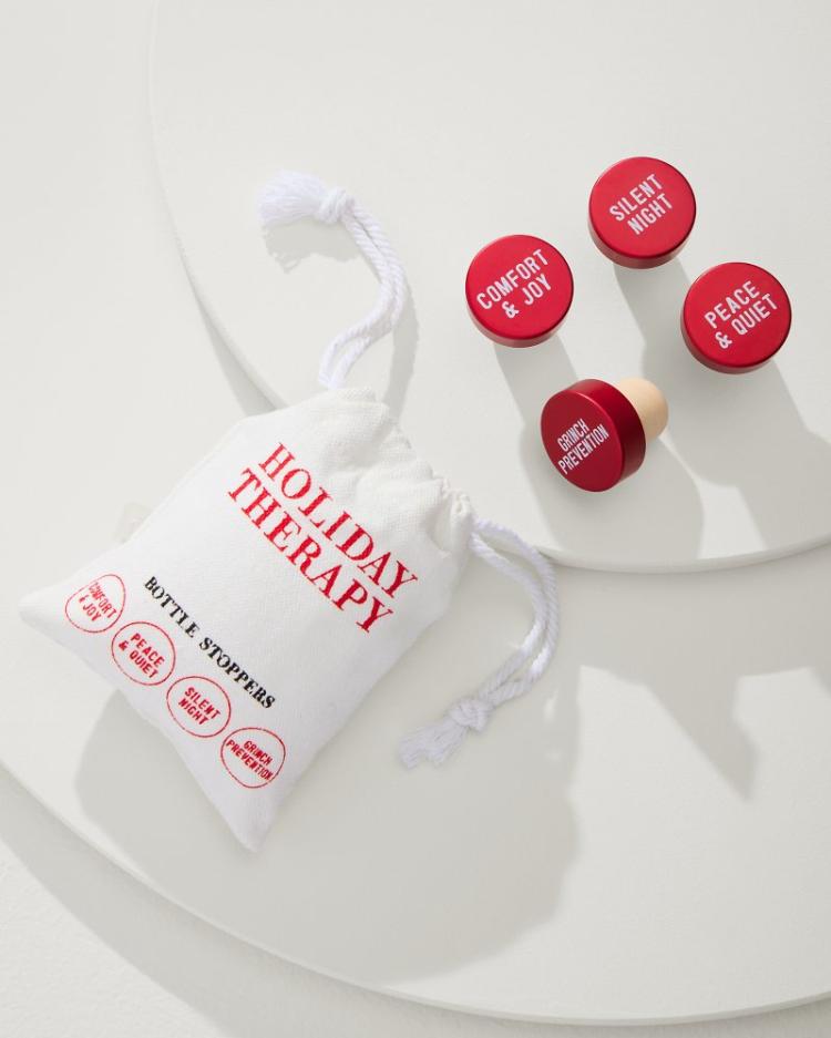 Beach & Home Drinkware & Bar | Tommy Bahama Holiday Bottle Stopper Set Red