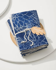 Beach & Home Drinkware & Bar | Tommy Bahama Island Navy Upcycled Reversible Dinner Napkins - Set Of 4 Island Navy