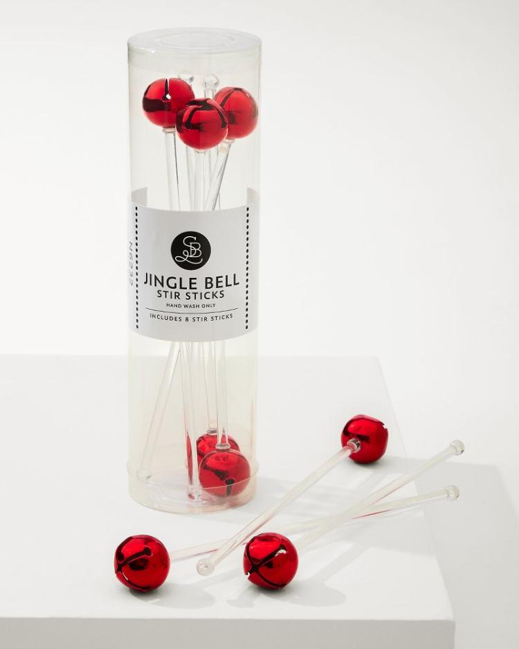 Beach & Home Drinkware & Bar | Tommy Bahama Jingle Bell Red Stir Sticks Red