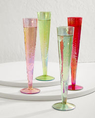 Beach & Home Drinkware & Bar | Tommy Bahama Luster Champagne Glasses — Set Of 4 Multicolor