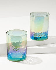 Beach & Home Drinkware & Bar | Tommy Bahama Luster Rocks Glasses — Set Of 2 Light Blue