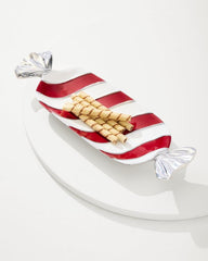 Beach & Home Drinkware & Bar | Tommy Bahama Peppermint Candy Dish Red/white