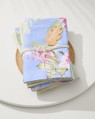 Beach & Home Drinkware & Bar | Tommy Bahama Ray Upcycled Reversible Linen Dinner Napkins - Set Of 4 Ray