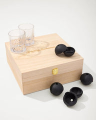 Beach & Home Drinkware & Bar | Tommy Bahama Tommy Bahama Crystal Rocks Glass And Ice Sphere Set Clear