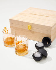 Beach & Home Drinkware & Bar | Tommy Bahama Tommy Bahama Crystal Rocks Glass And Ice Sphere Set Clear