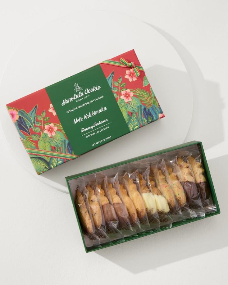 Beach & Home Drinkware & Bar | Tommy Bahama Tommy Bahama X Honolulu Cookie Company® Mele Kalikimaka Gift Box Red