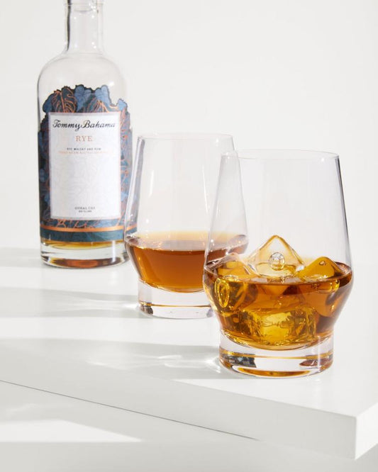 Beach & Home Drinkware & Bar | Tommy Bahama Viski® Heavy Base Crystal Whiskey Glasses - Set Of 2 Clear