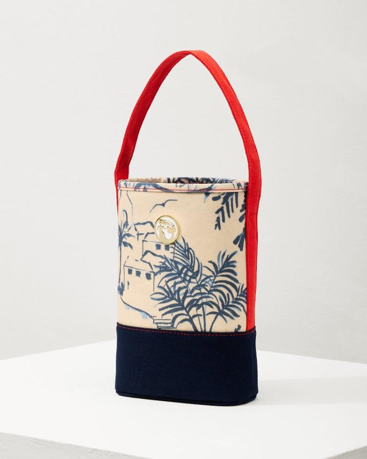 Beach & Home Outdoor Accessories | Tommy Bahama Daise Seascape Wine Caddy Navy