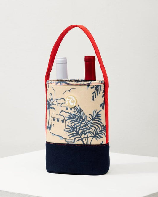 Beach & Home Outdoor Accessories | Tommy Bahama Daise Seascape Wine Caddy Navy