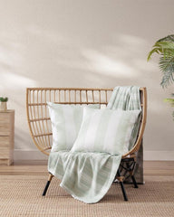 Beach & Home Pillows & Shams | Tommy Bahama Awning Stripe Green Decorative Pillow Green