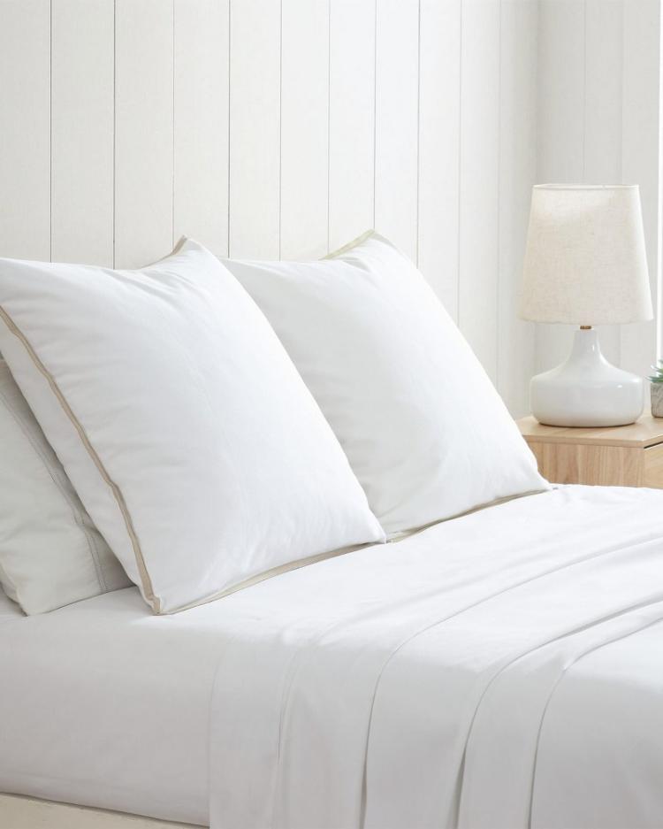 Beach & Home Pillows & Shams | Tommy Bahama Bahama Basic Canvas White European Shams - Set Of 2 White