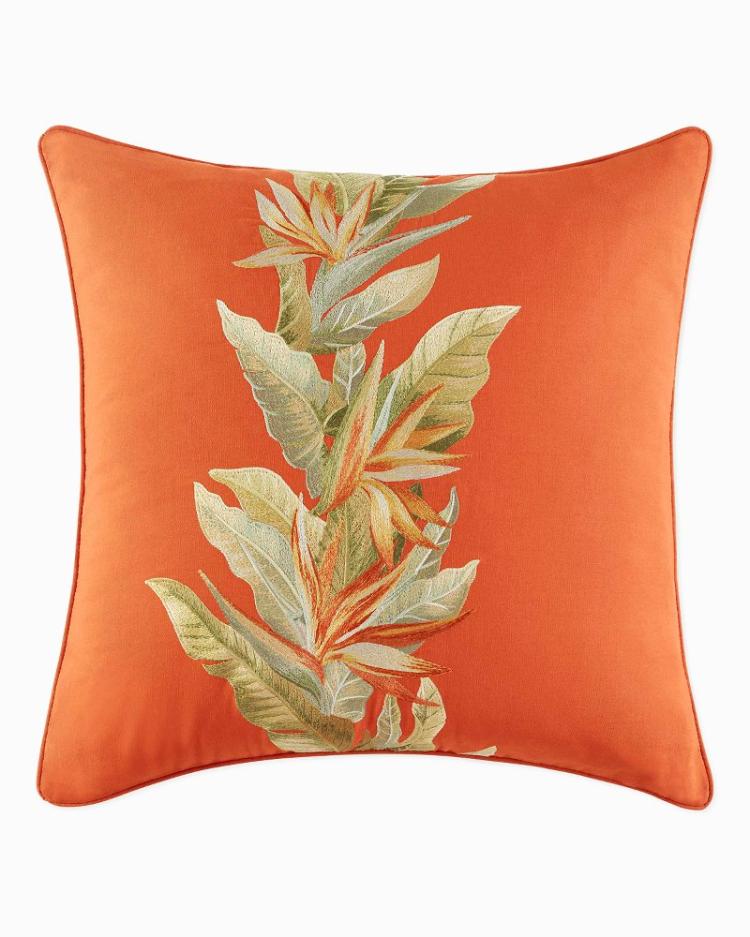Beach & Home Pillows & Shams | Tommy Bahama Birds Of Paradise Decorative Pillow Red
