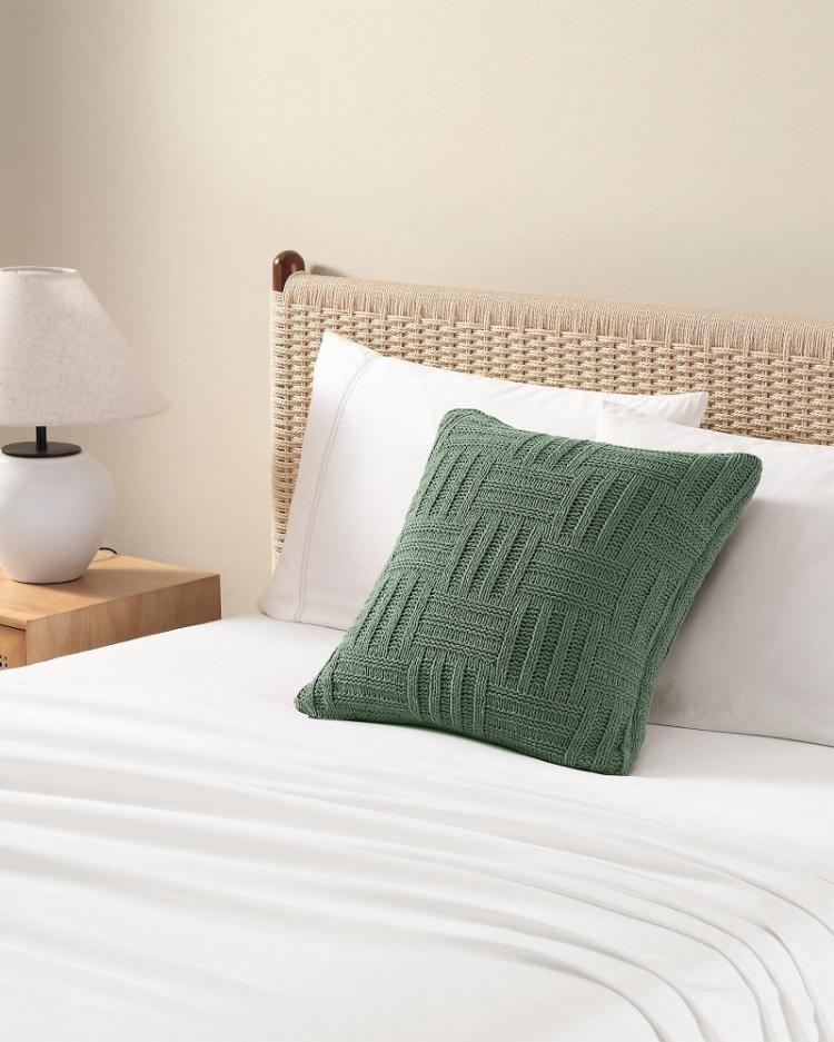 Beach & Home Pillows & Shams | Tommy Bahama Chain Basket Decorative Pillow Green