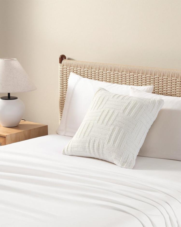 Beach & Home Pillows & Shams | Tommy Bahama Chain Basket Decorative Pillow White Sands