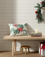 Beach & Home Pillows & Shams | Tommy Bahama Festive Palms Velvet Embroidered Decorative Pillow Multicolor