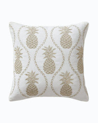 Beach & Home Pillows & Shams | Tommy Bahama Golden Pineapples Embroidered Decorative Pillow Gold
