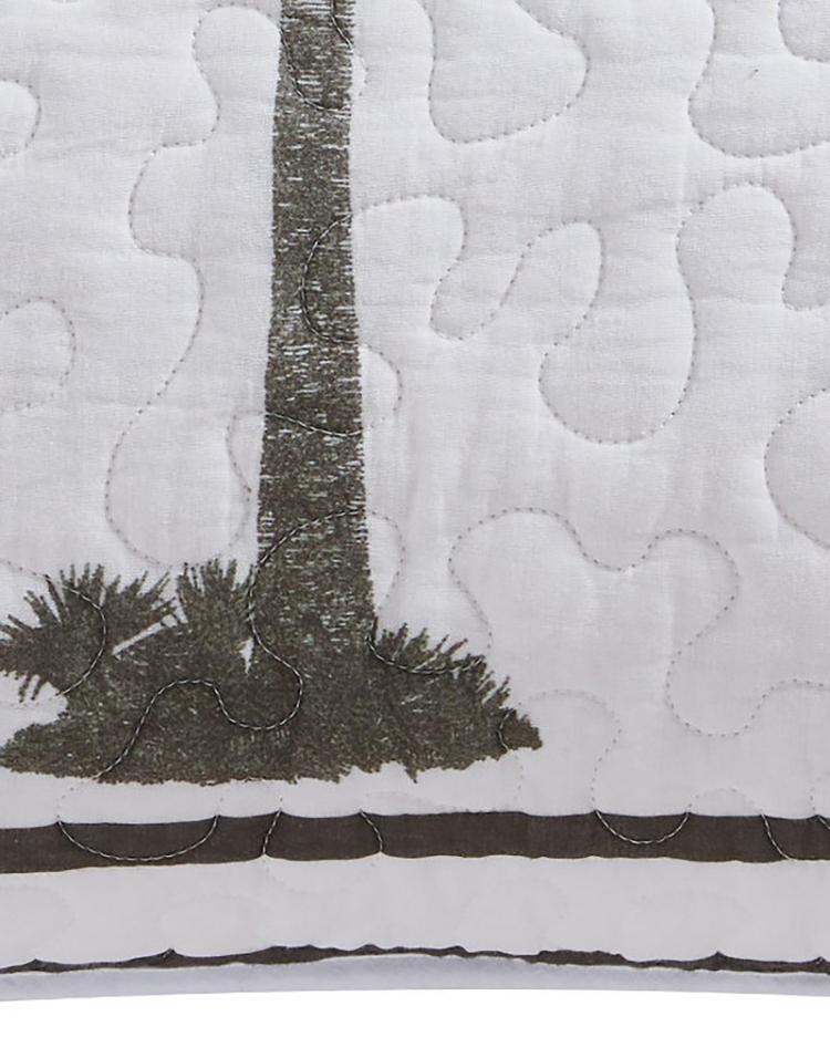 Beach & Home Pillows & Shams | Tommy Bahama Palm Island King Quilted King Sham Grey